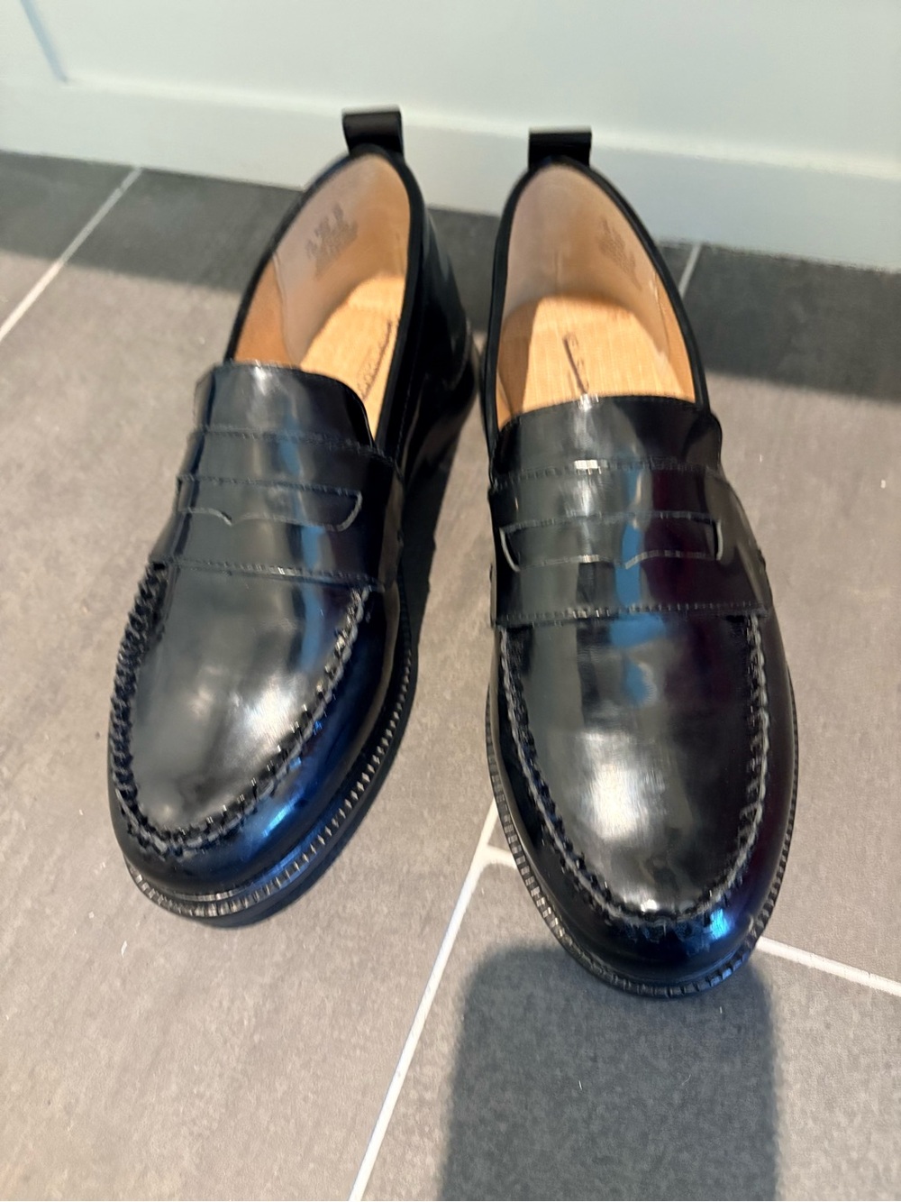 Anthropologie Kelsi Dagger Lens leather loafers 7.5W